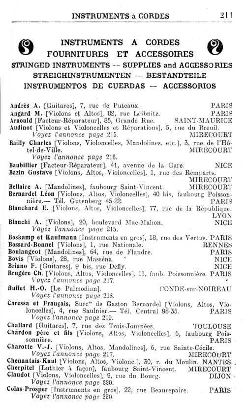 Annuaire de la musique de 1913. page 211.