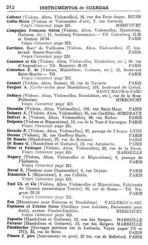 Annuaire de la musique de 1913. page 212.