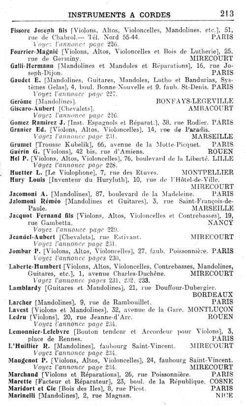 Annuaire de la musique de 1913. page 213.