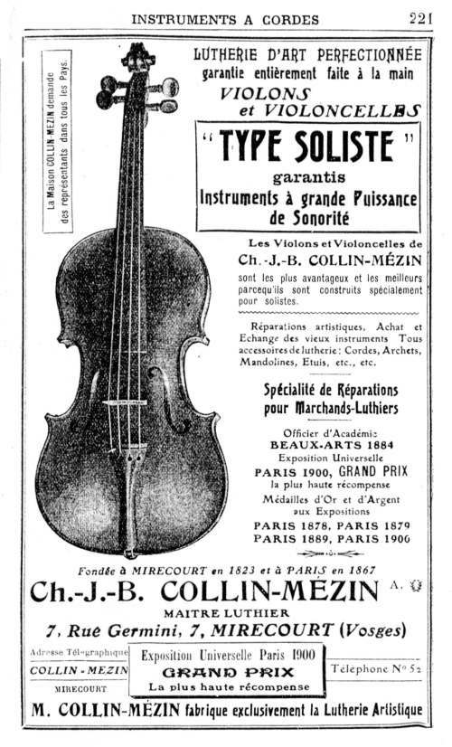 Annuaire de la musique de 1913. page 221.