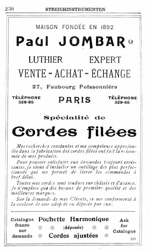 Annuaire de la musique de 1913. page 230.