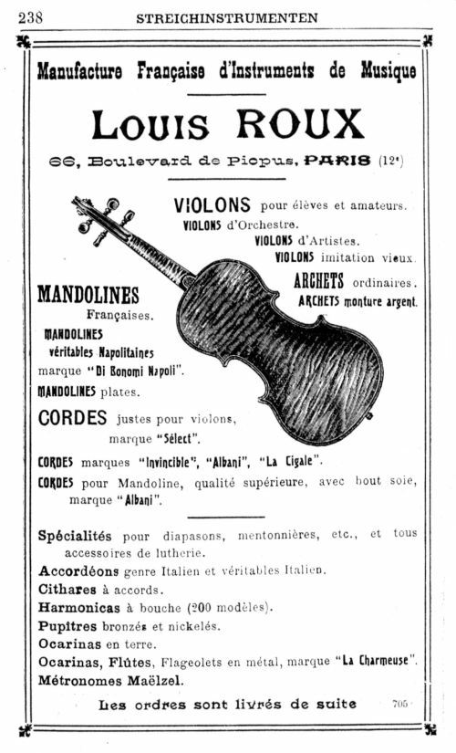 Annuaire de la musique de 1913. page 238.