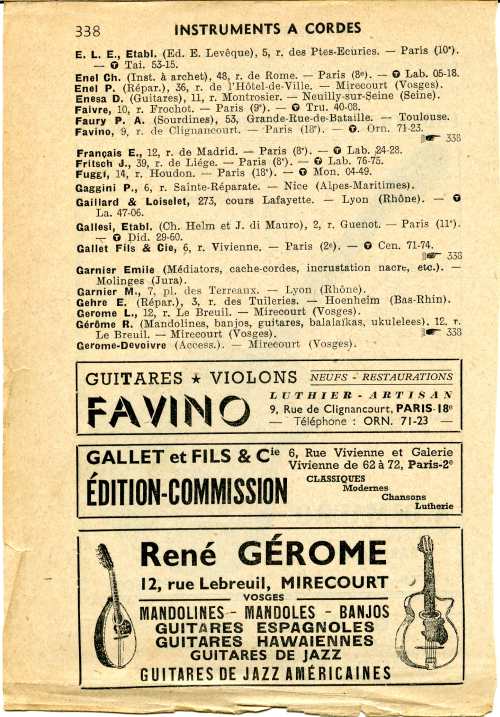 Annuaire OGM 1956.