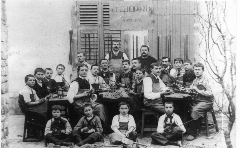 Atelier Bazin en 1893.