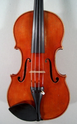 Violon Audinot-Mourot  Paris, 1928. Marque "Castanier". Table.