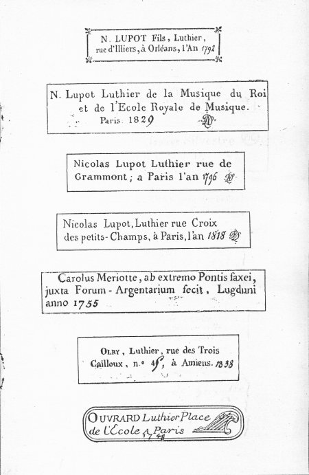 Fascicule de reproduction d'étiquettes anciennes publié à Mirecourt.
