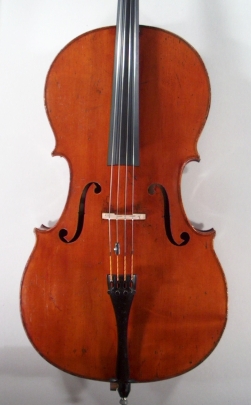 Violoncelle fait par Laurent Bourlier  Mirecourt. Table.