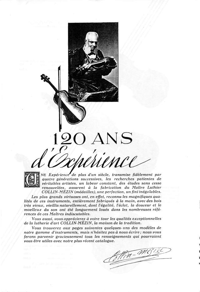 Catalogue Collin-Mézin de 1936.