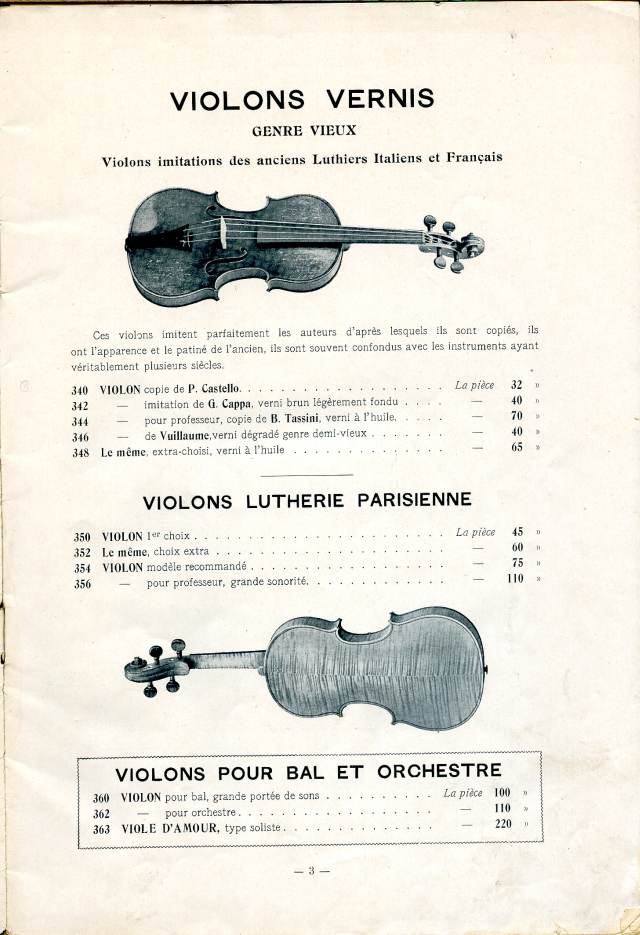 Catalogue Collin-Mzin de 1912.