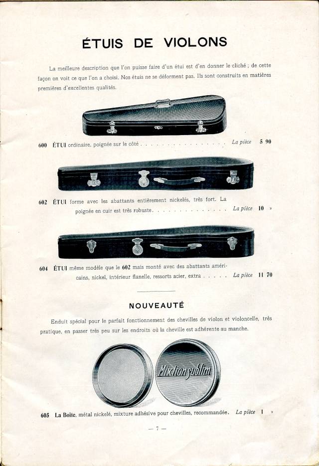 Catalogue Collin-Mzin de 1912.