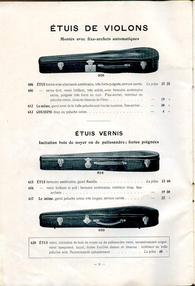 Catalogue Collin-Mzin de 1912.