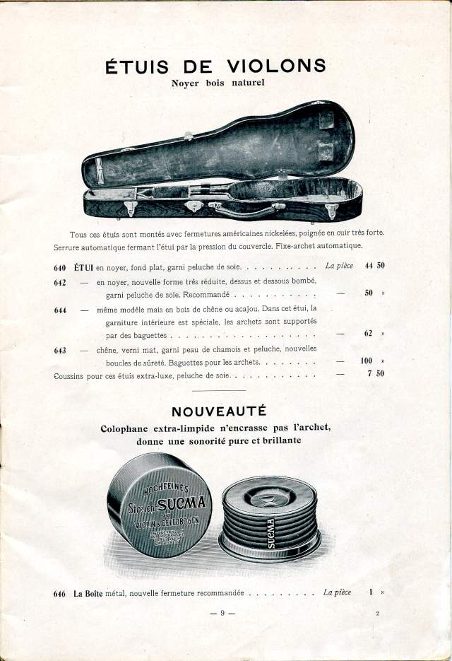 Catalogue Collin-Mzin de 1912.