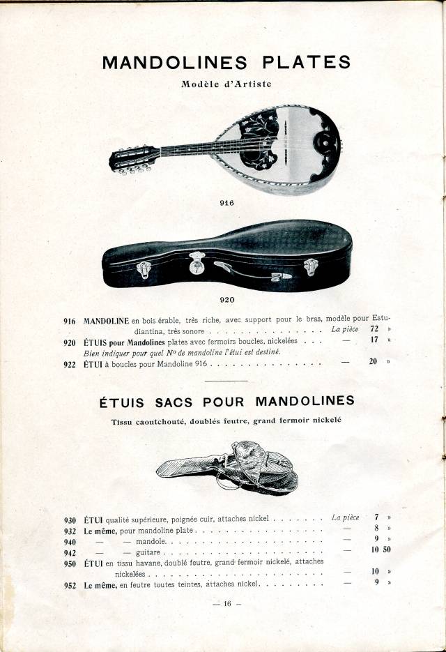 Catalogue Collin-Mzin de 1912.