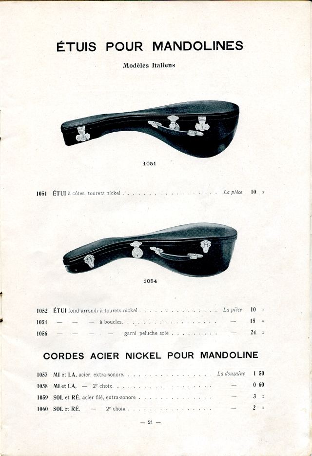 Catalogue Collin-Mzin de 1912.