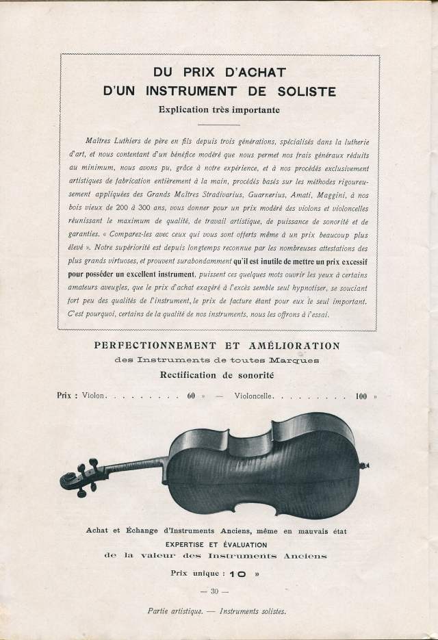 Catalogue Collin-Mzin de 1912.