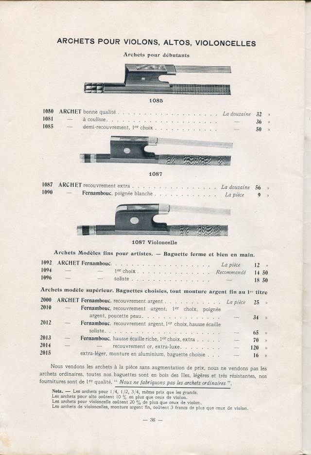 Catalogue Collin-Mzin de 1912.