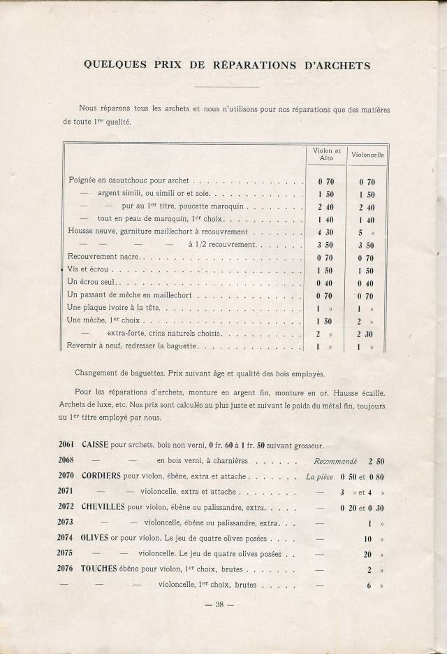 Catalogue Collin-Mzin de 1912.