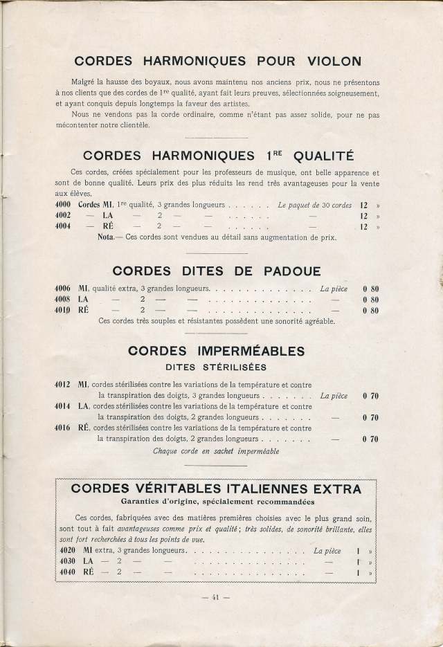 Catalogue Collin-Mzin de 1912.