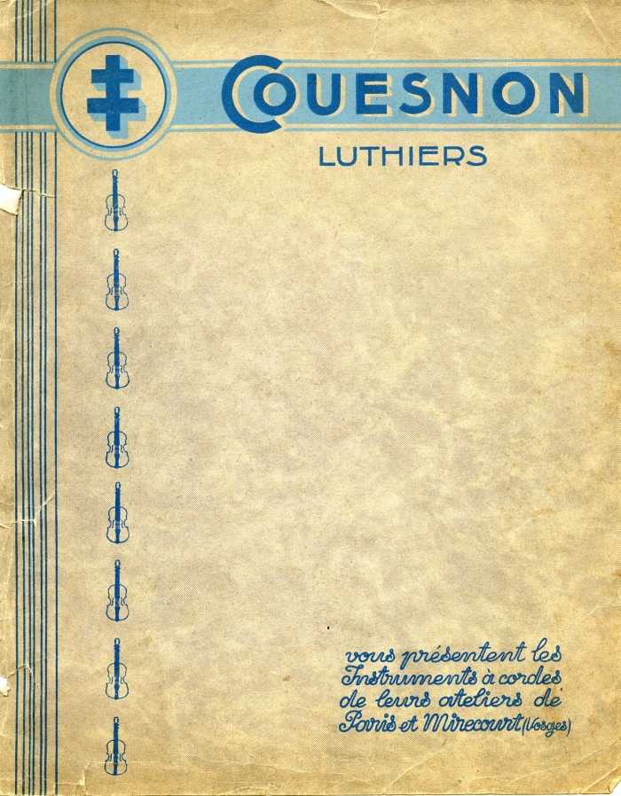 Catalogue Couesnon et Lon Bernardel runis, 1934.