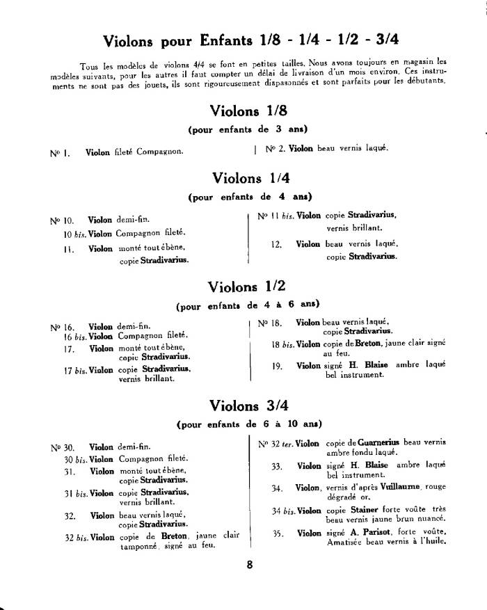 Catalogue Couesnon et Lon Bernardel runis, 1934.