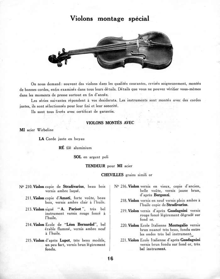 Catalogue Couesnon et Lon Bernardel runis, 1934.