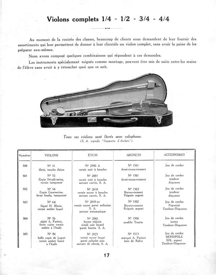 Catalogue Couesnon et Lon Bernardel runis, 1934.