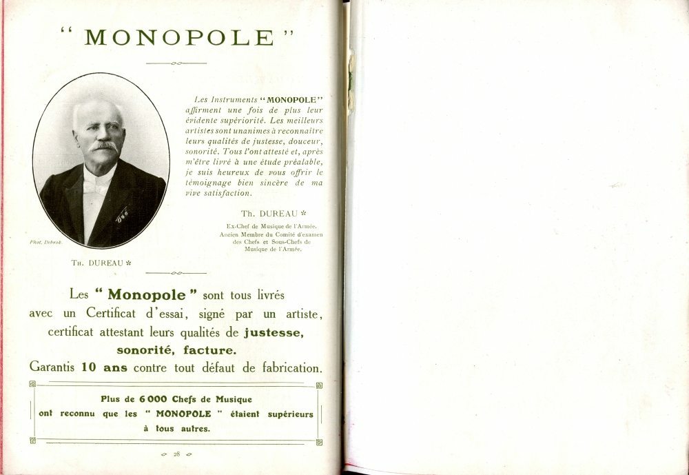 Catalogue Couesnon de 1912.