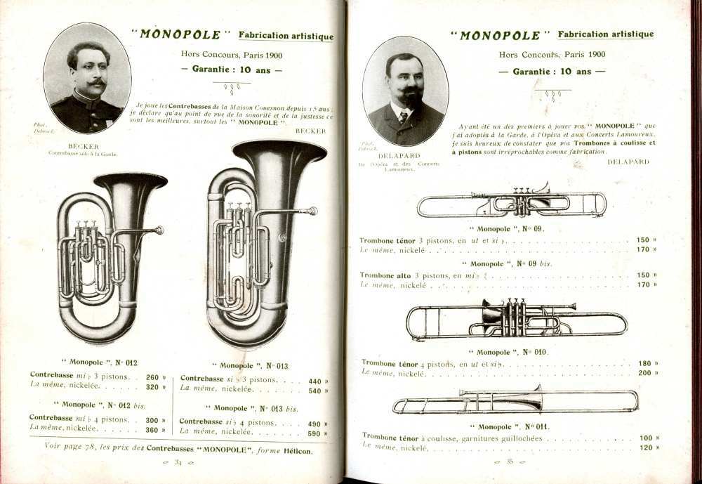 Catalogue Couesnon de 1912.