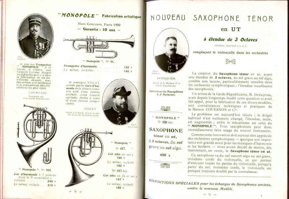 Catalogue Couesnon de 1912.