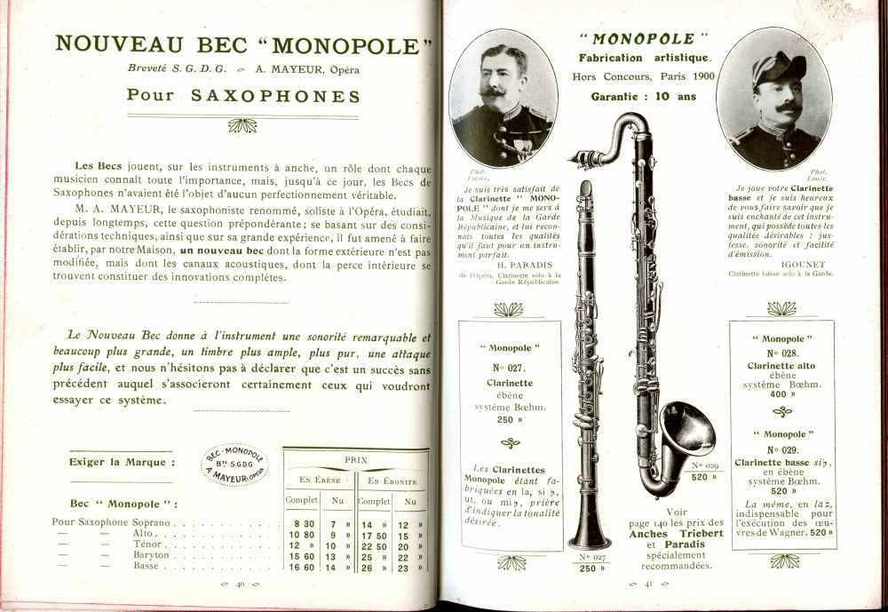 Catalogue Couesnon de 1912.