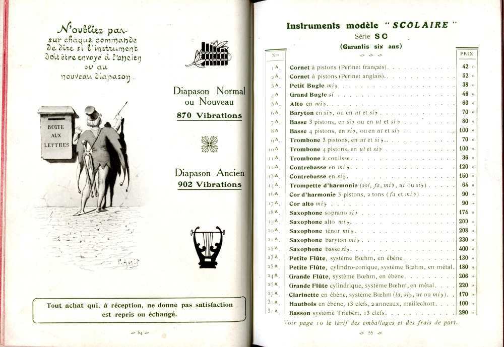 Catalogue Couesnon de 1912.