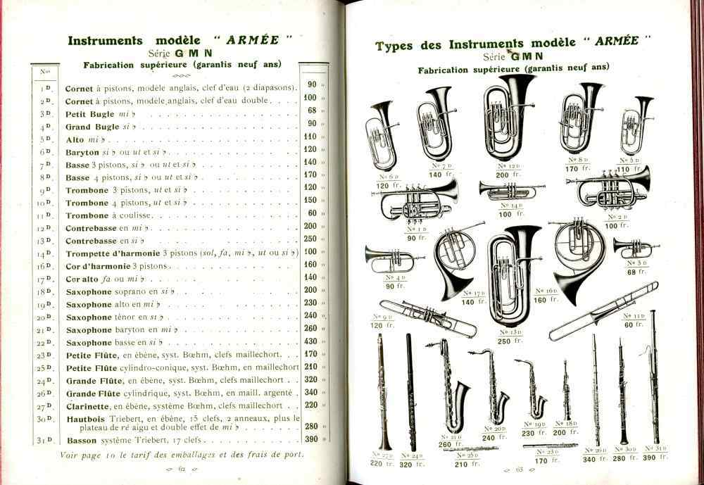 Catalogue Couesnon de 1912.