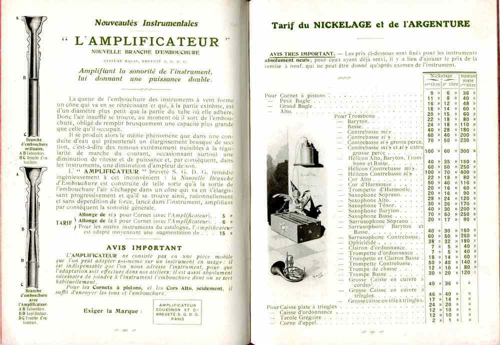 Catalogue Couesnon de 1912.