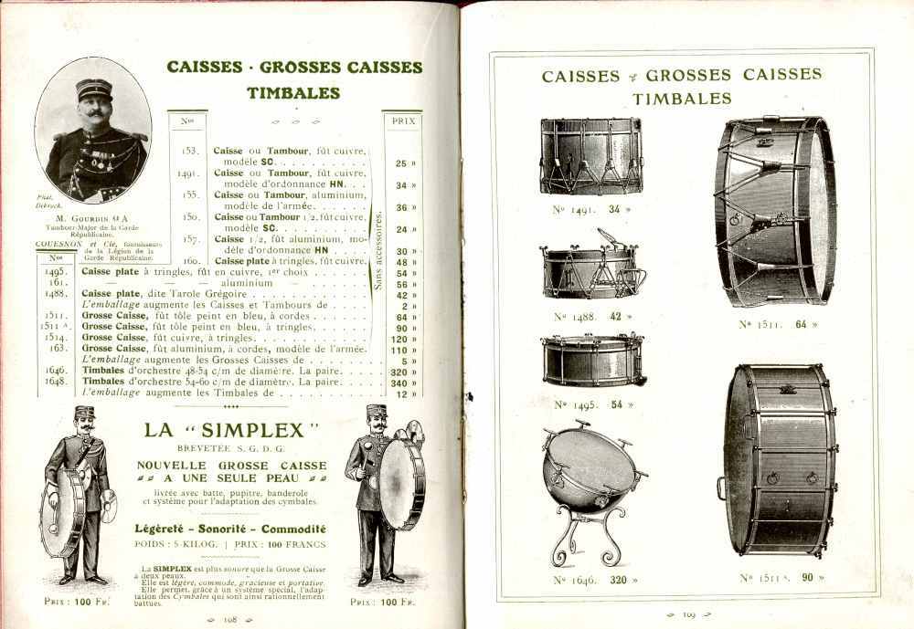 Catalogue Couesnon de 1912.