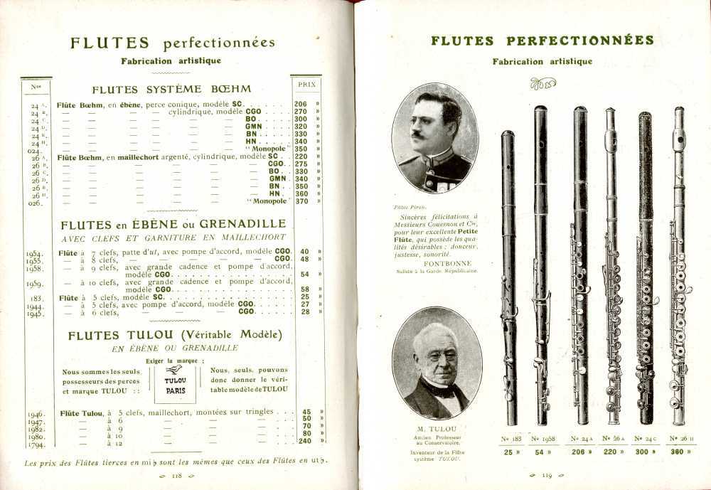 Catalogue Couesnon de 1912.