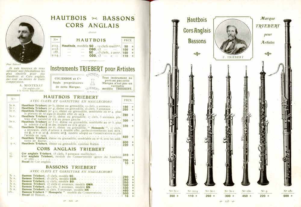 Catalogue Couesnon de 1912.