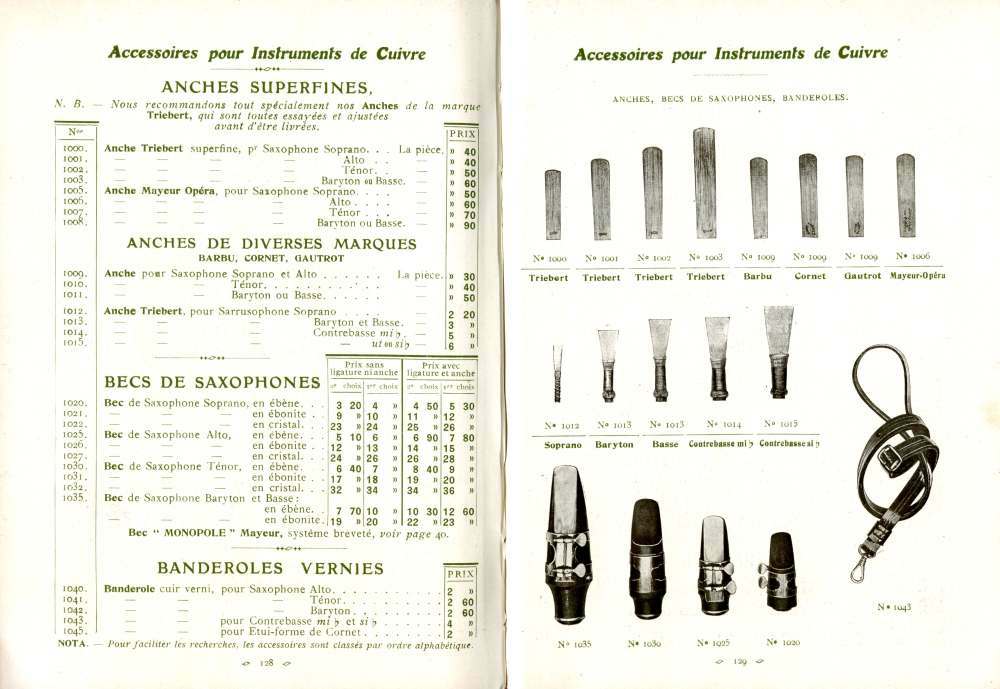 Catalogue Couesnon de 1912.