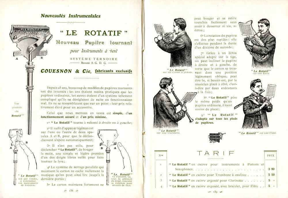 Catalogue Couesnon de 1912.