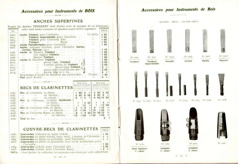 Catalogue Couesnon de 1912.