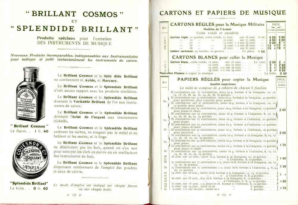 Catalogue Couesnon de 1912.