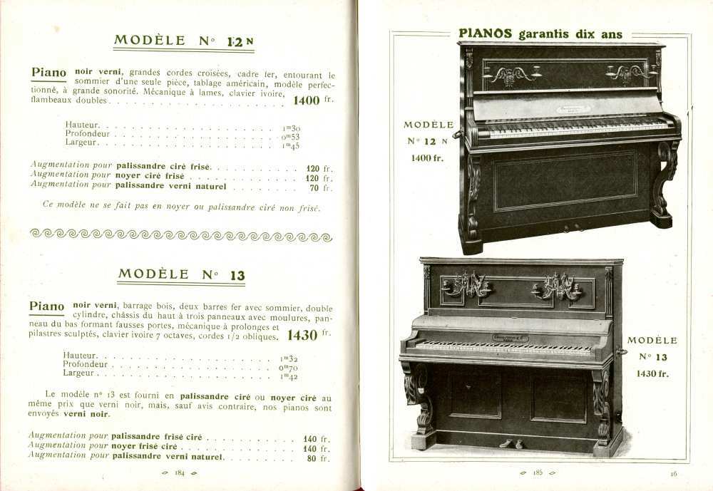 Catalogue Couesnon de 1912.