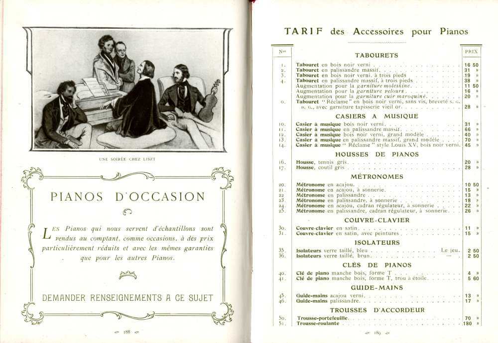 Catalogue Couesnon de 1912.