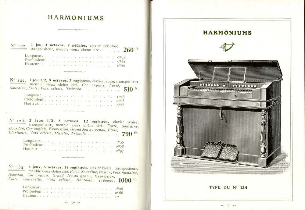 Catalogue Couesnon de 1912.