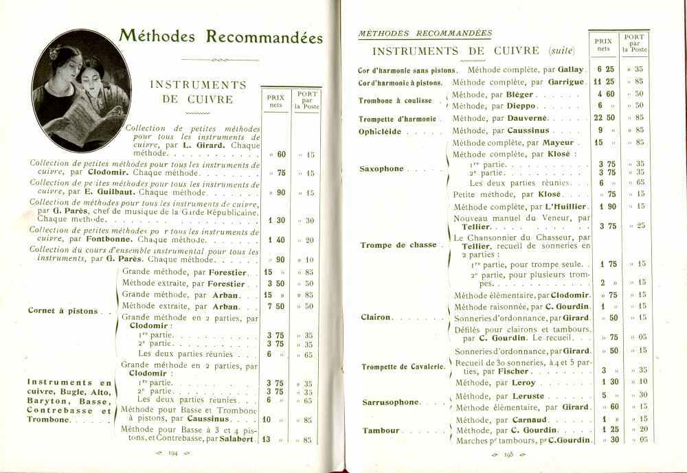 Catalogue Couesnon de 1912.