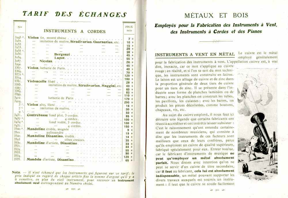 Catalogue Couesnon de 1912.