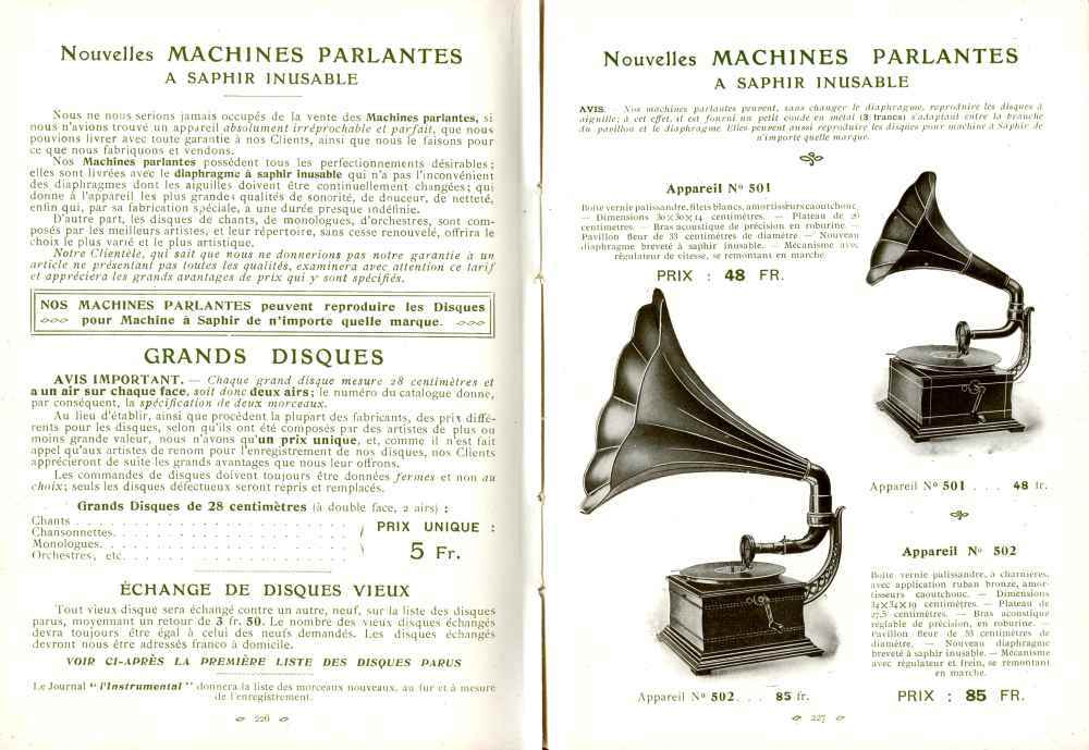 Catalogue Couesnon de 1912.