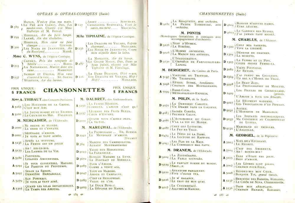 Catalogue Couesnon de 1912.