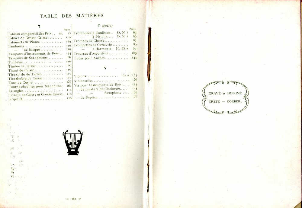 Catalogue Couesnon de 1912.