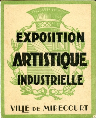 Fascicule d'exposition de lutherie et dentelle  Mirecourt en 1933.