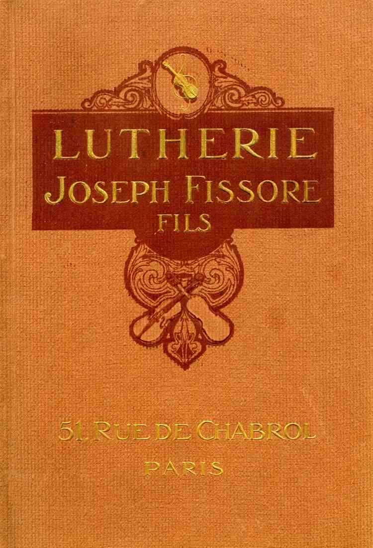 Catalogue Joseph Fissore de 1913.